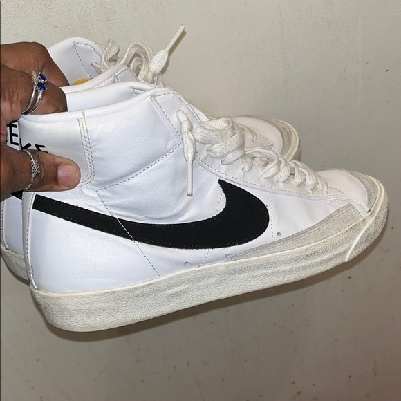 Nike Other - Nike White High-Tops with Black Accents